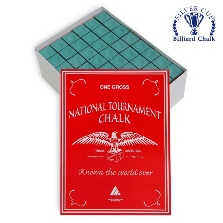 Мел National Tournament Chalk Green 144 шт.