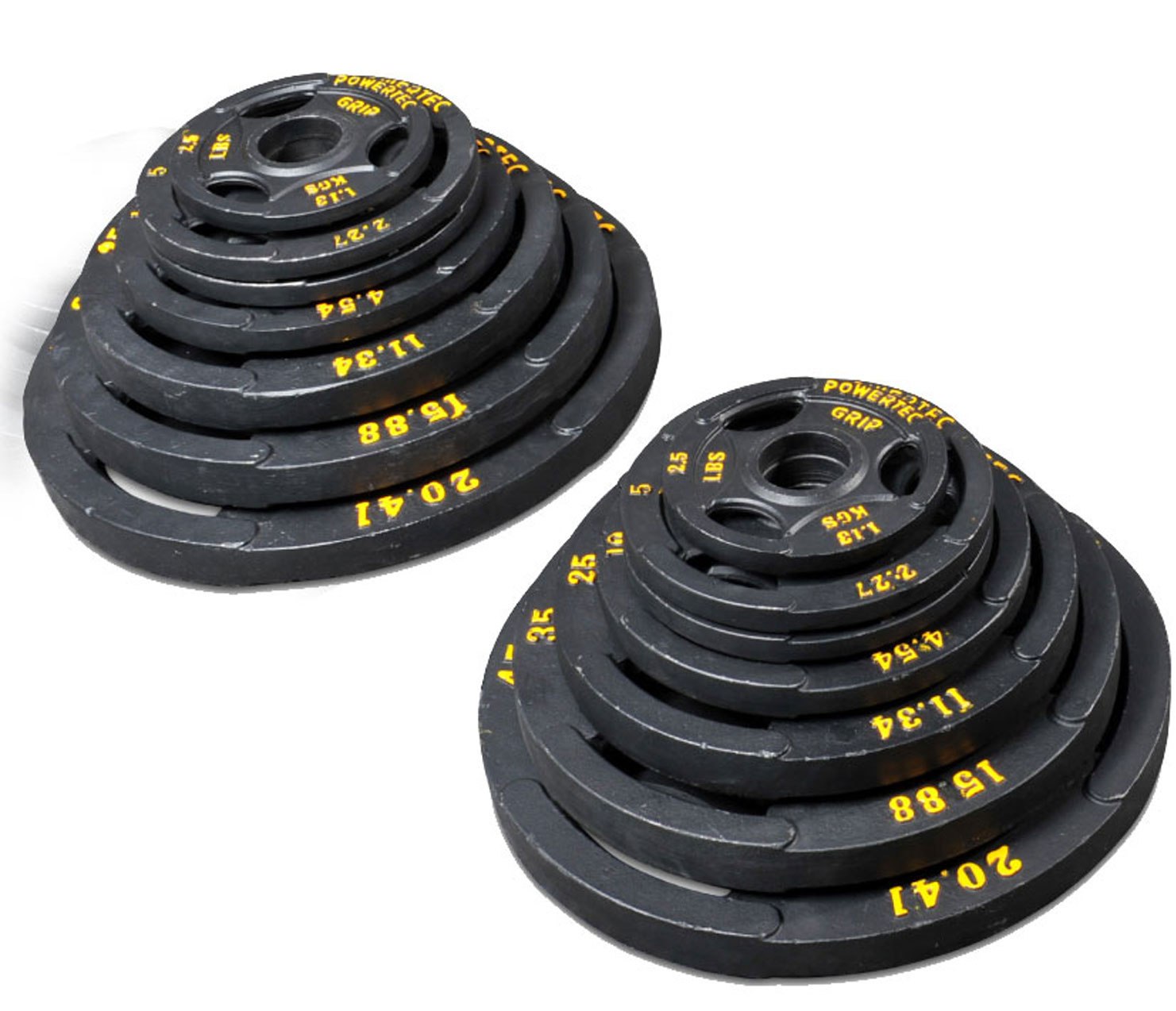 Набор олимпийских дисков 51 мм для тренажеров Powertec 255 LBS (115,68 кг)